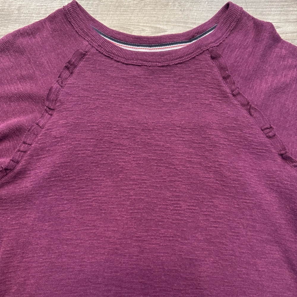 Anthropologie Pilcro Diana Ruffle Pullover Long sleeve Sweater Womens XS - Picture 3 of 7